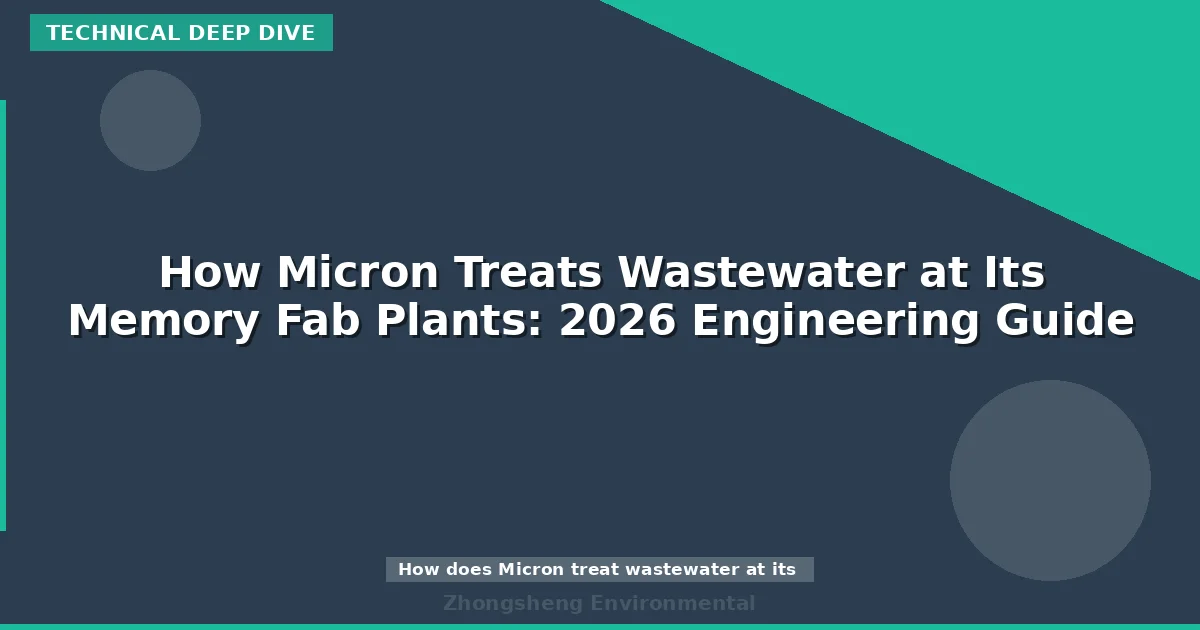 How Micron Treats Wastewater at Its Memory Fab Plants: 2026 Engineering Guide