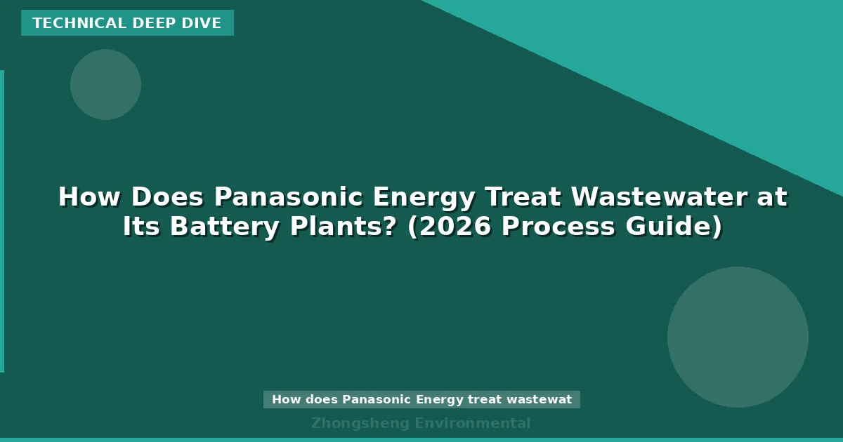 How Does Panasonic Energy Treat Wastewater at Its Battery Plants? (2026 Process Guide)