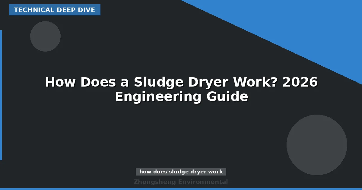 How Does a Sludge Dryer Work? 2026 Engineering Guide