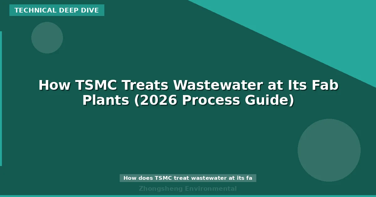 How TSMC Treats Wastewater at Its Fab Plants (2026 Process Guide)