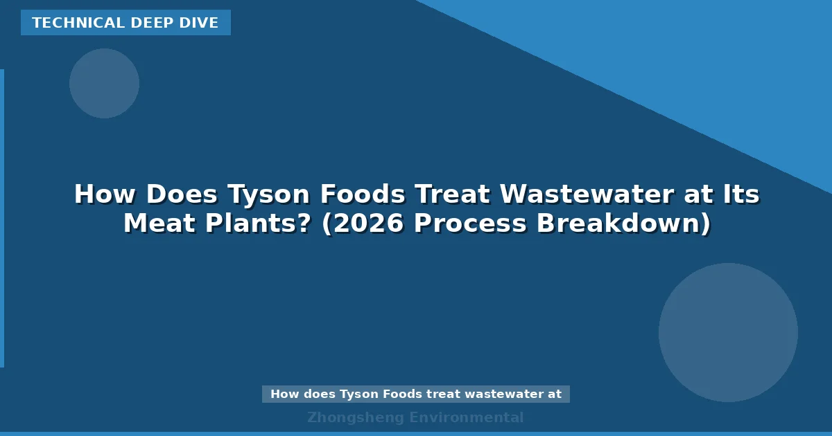 How Does Tyson Foods Treat Wastewater at Its Meat Plants? (2026 Process Breakdown)