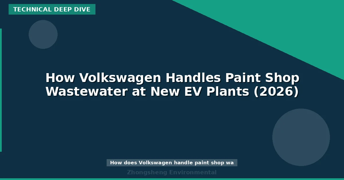 How Volkswagen Handles Paint Shop Wastewater at New EV Plants (2026)
