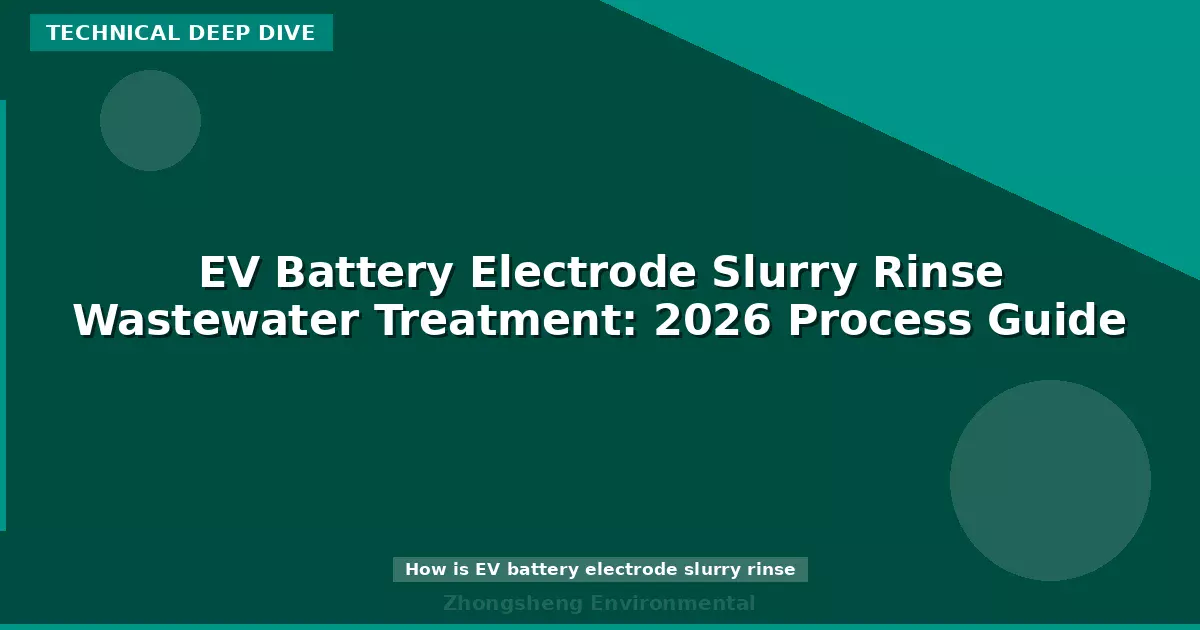 EV Battery Electrode Slurry Rinse Wastewater Treatment: 2026 Process Guide