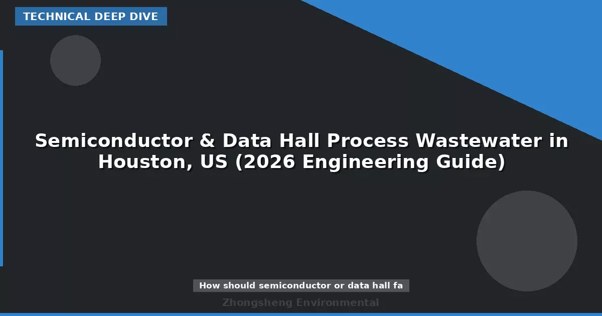 Semiconductor & Data Hall Process Wastewater in Houston, US (2026 Engineering Guide)