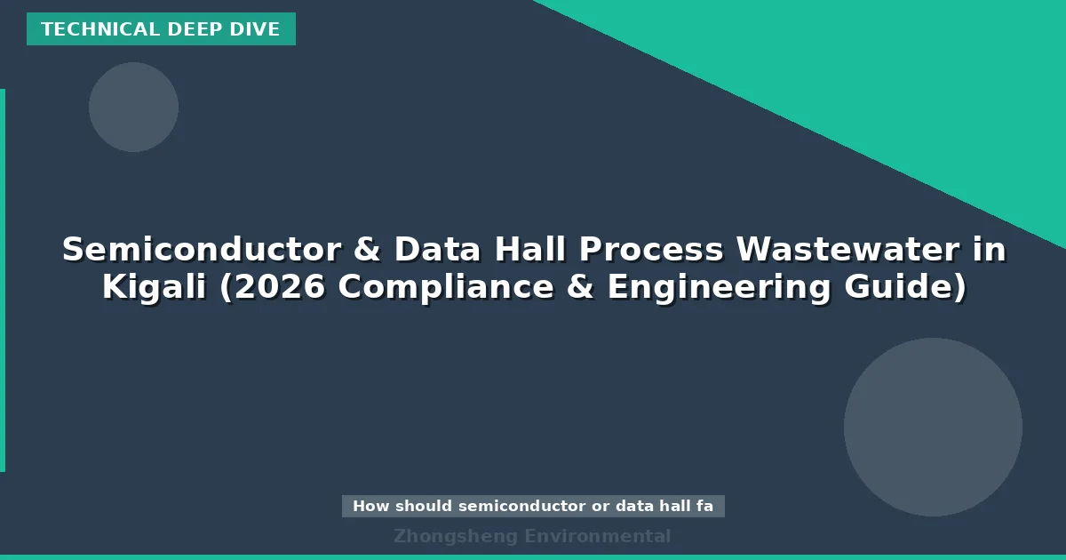 Semiconductor & Data Hall Process Wastewater in Kigali (2026 Compliance & Engineering Guide)