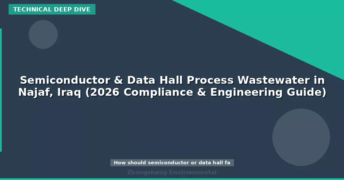 Semiconductor & Data Hall Process Wastewater in Najaf, Iraq (2026 Compliance & Engineering Guide)