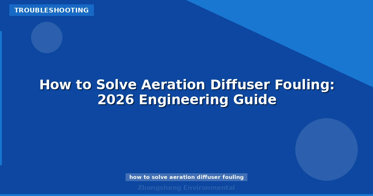 How to Solve Aeration Diffuser Fouling: 2026 Engineering Guide