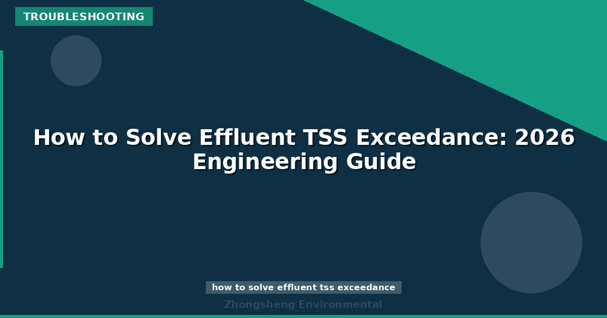 How to Solve Effluent TSS Exceedance: 2026 Engineering Guide