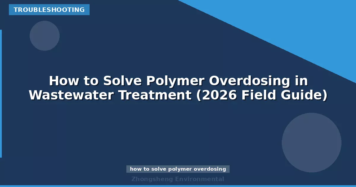 How to Solve Polymer Overdosing in Wastewater Treatment (2026 Field Guide)