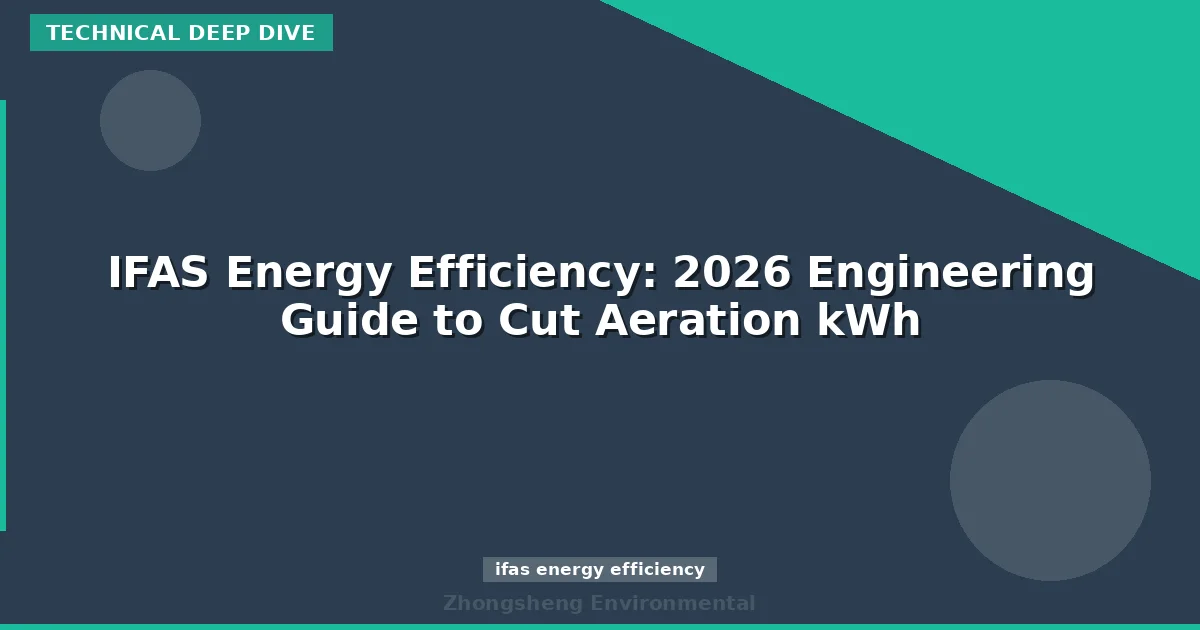 IFAS Energy Efficiency: 2026 Engineering Guide to Cut Aeration kWh