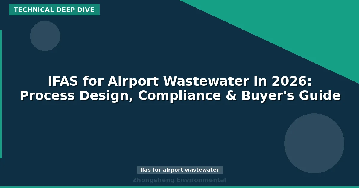 IFAS for Airport Wastewater in 2026: Process Design, Compliance & Buyer's Guide