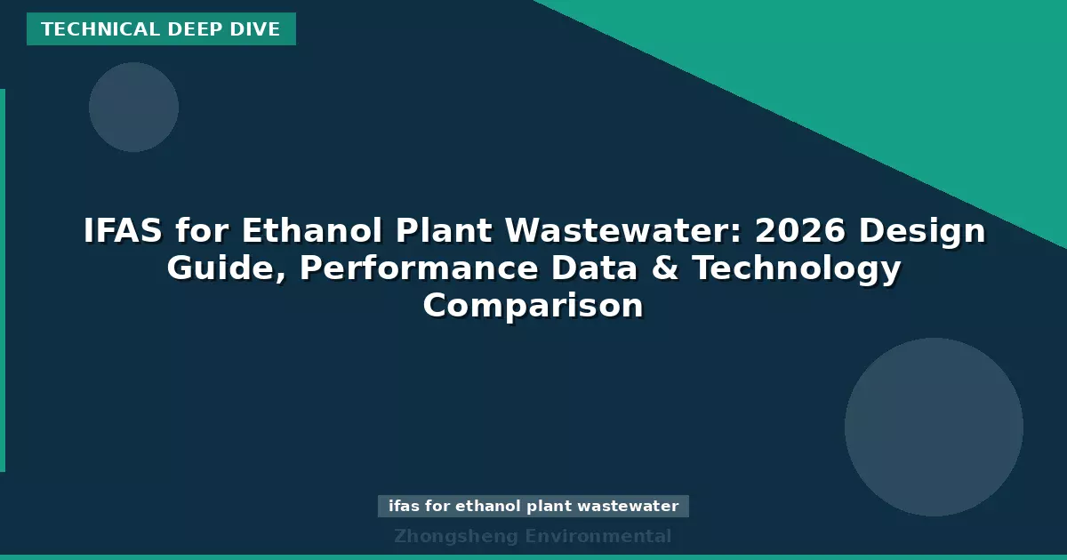 IFAS for Ethanol Plant Wastewater: 2026 Design Guide, Performance Data & Technology Comparison