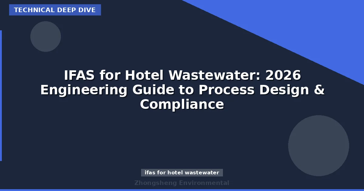 IFAS for Hotel Wastewater: 2026 Engineering Guide to Process Design & Compliance
