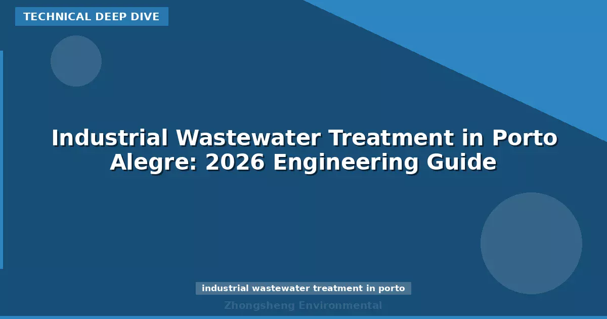 Industrial Wastewater Treatment in Porto Alegre: 2026 Engineering Guide