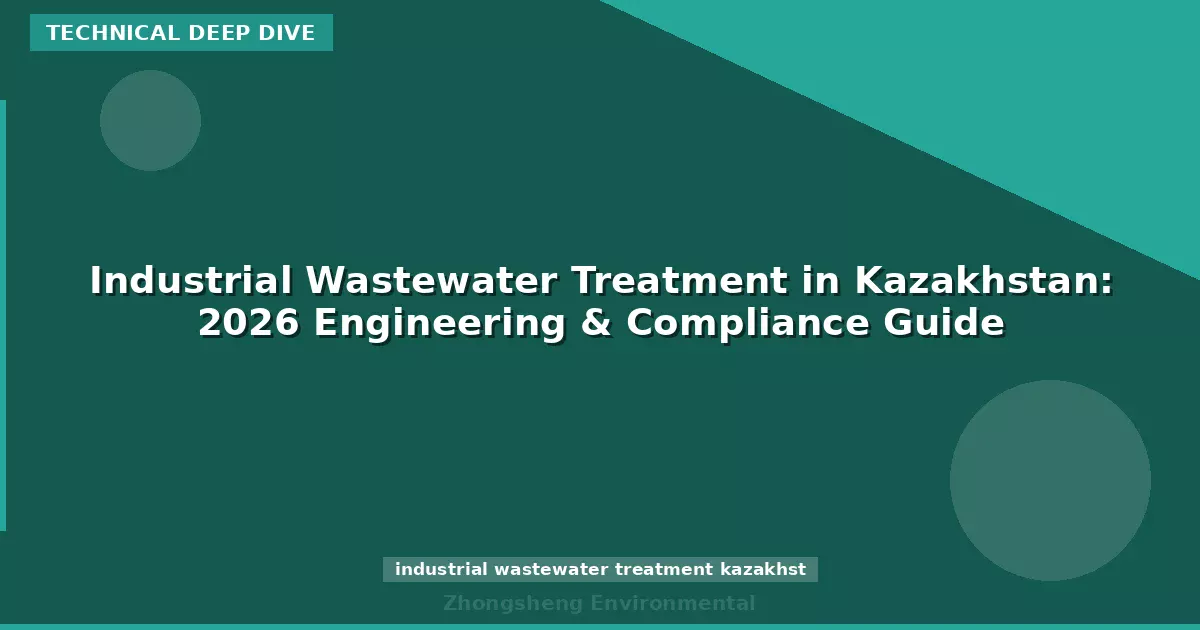 Industrial Wastewater Treatment in Kazakhstan: 2026 Engineering & Compliance Guide
