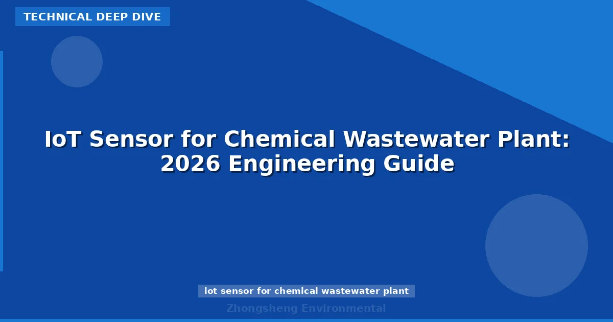 IoT Sensor for Chemical Wastewater Plant: 2026 Engineering Guide