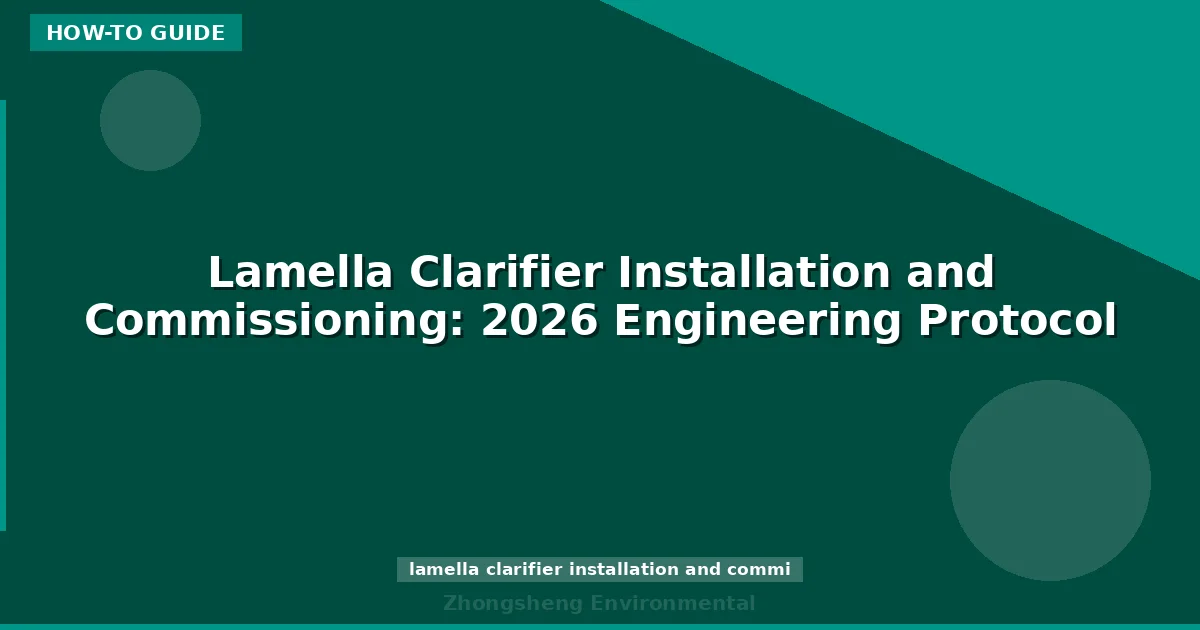 Lamella Clarifier Installation and Commissioning: 2026 Engineering Protocol