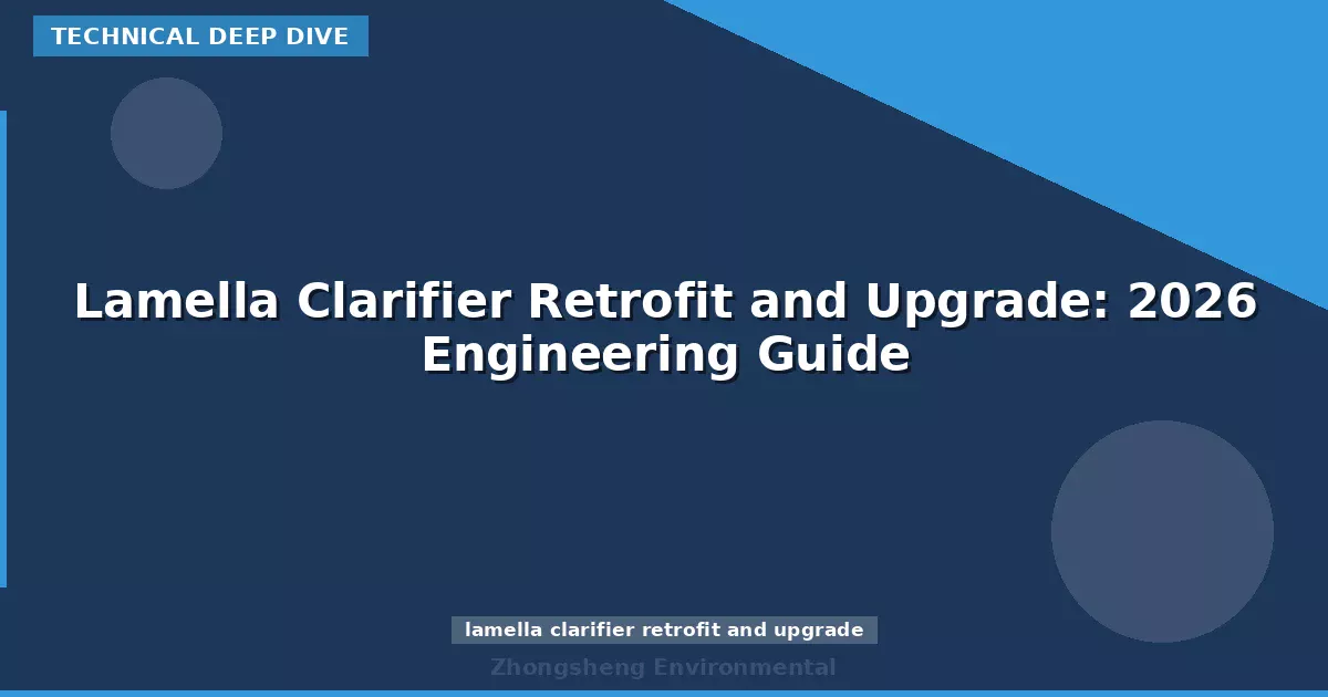 Lamella Clarifier Retrofit and Upgrade: 2026 Engineering Guide