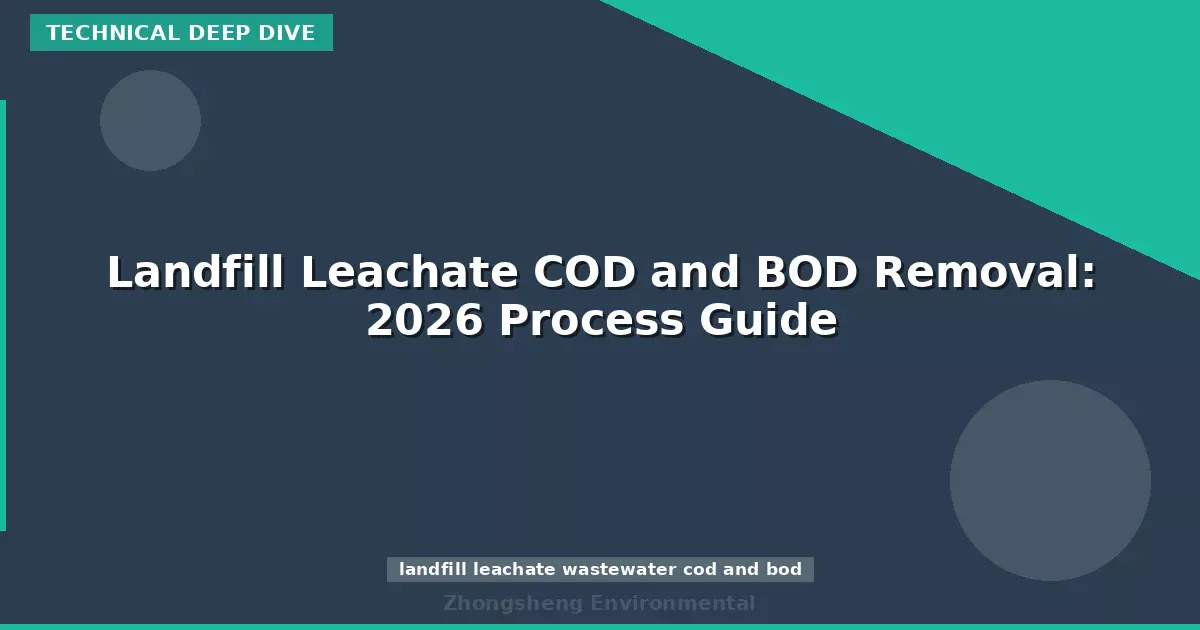 Landfill Leachate COD and BOD Removal: 2026 Process Guide