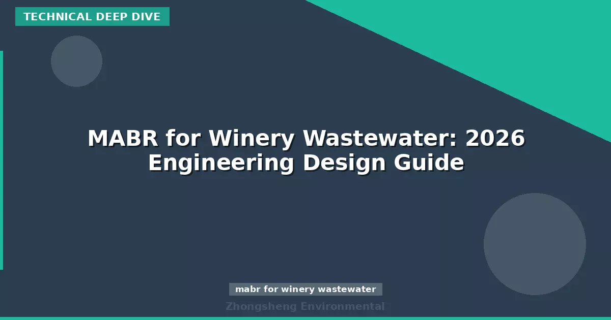 MABR for Winery Wastewater: 2026 Engineering Design Guide