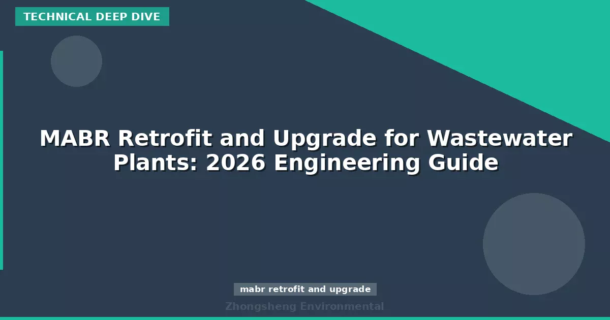 MABR Retrofit and Upgrade for Wastewater Plants: 2026 Engineering Guide