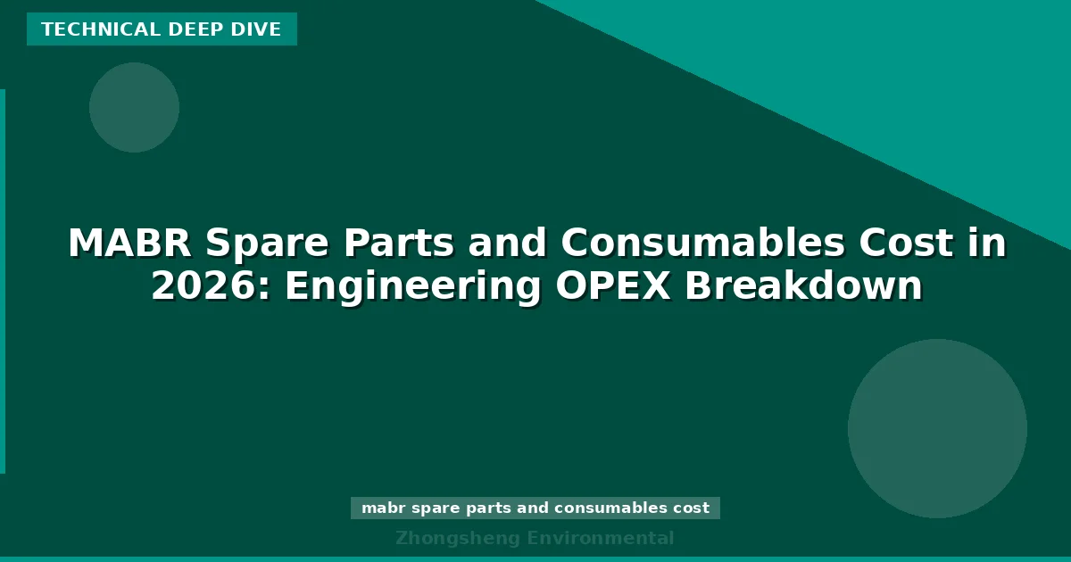MABR Spare Parts and Consumables Cost in 2026: Engineering OPEX Breakdown
