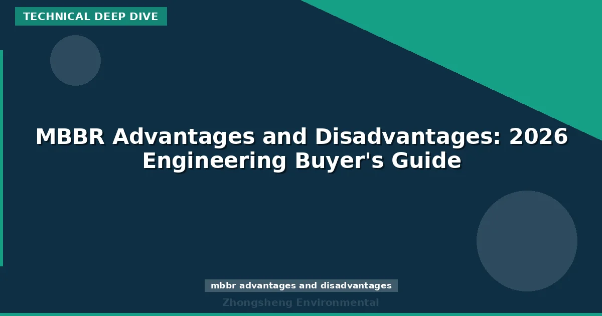 MBBR Advantages and Disadvantages: 2026 Engineering Buyer's Guide