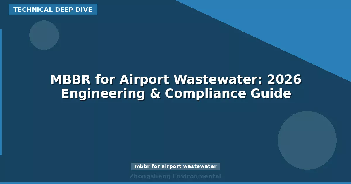 MBBR for Airport Wastewater: 2026 Engineering & Compliance Guide
