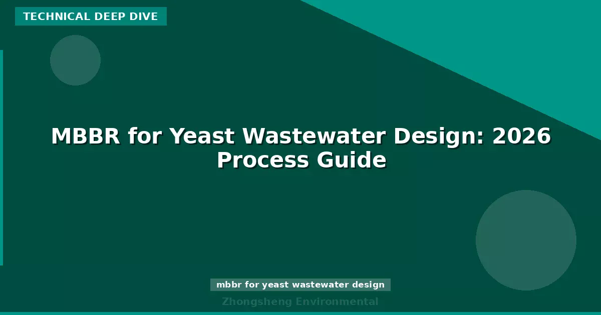 MBBR for Yeast Wastewater Design: 2026 Process Guide