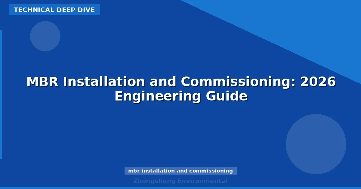 MBR Installation and Commissioning: 2026 Engineering Guide