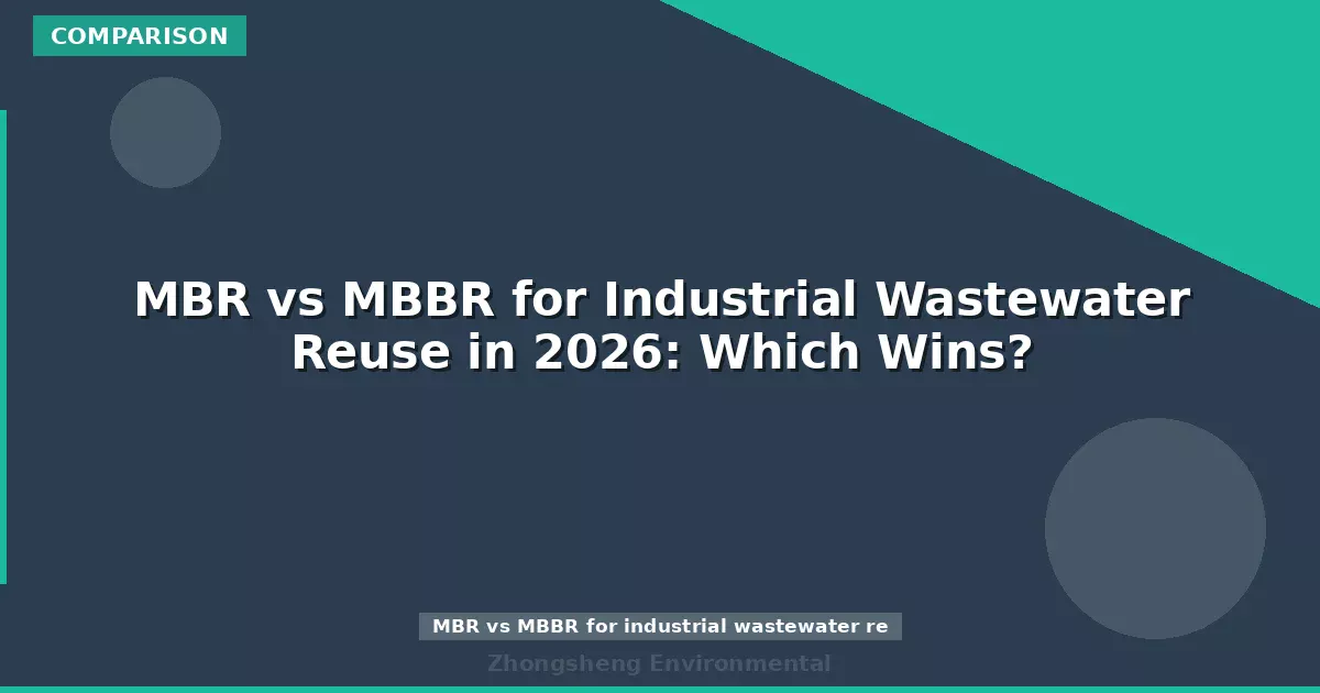 MBR vs MBBR for Industrial Wastewater Reuse in 2026: Which Wins?