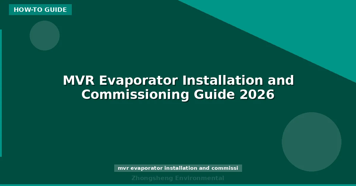 MVR Evaporator Installation and Commissioning Guide 2026