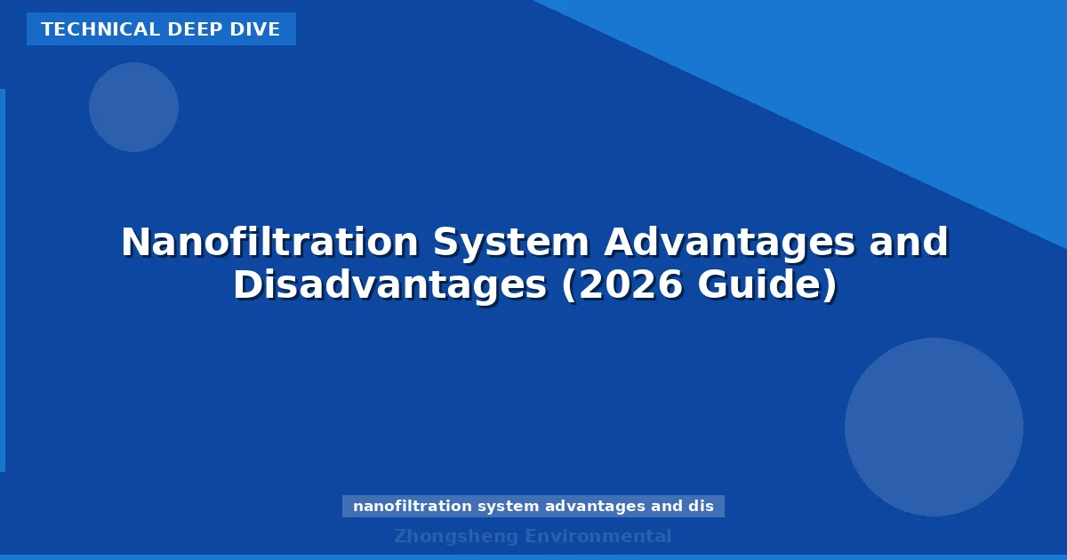 Nanofiltration System Advantages and Disadvantages (2026 Guide)
