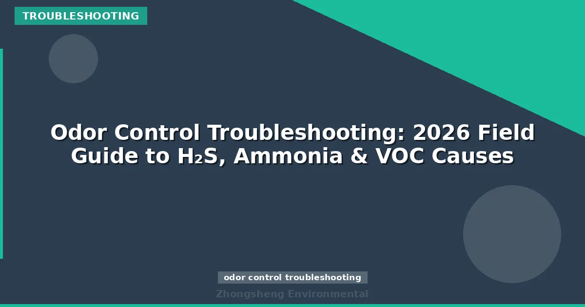 Odor Control Troubleshooting: 2026 Field Guide to H₂S, Ammonia & VOC Causes