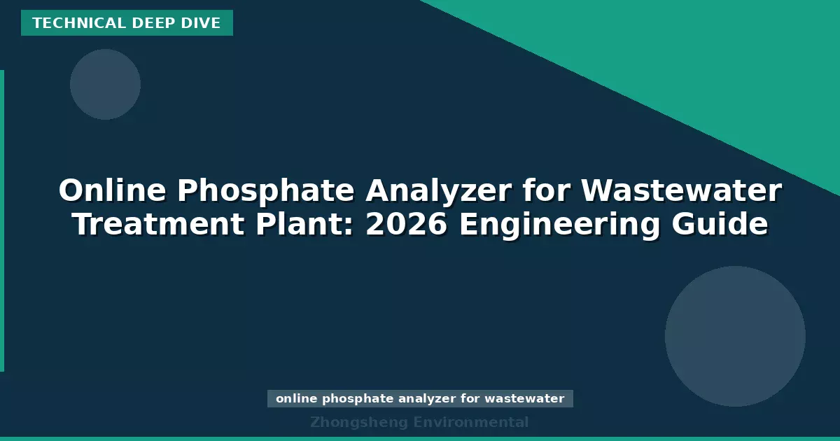 Online Phosphate Analyzer for Wastewater Treatment Plant: 2026 Engineering Guide