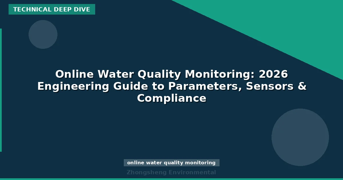 Online Water Quality Monitoring: 2026 Engineering Guide to Parameters, Sensors & Compliance