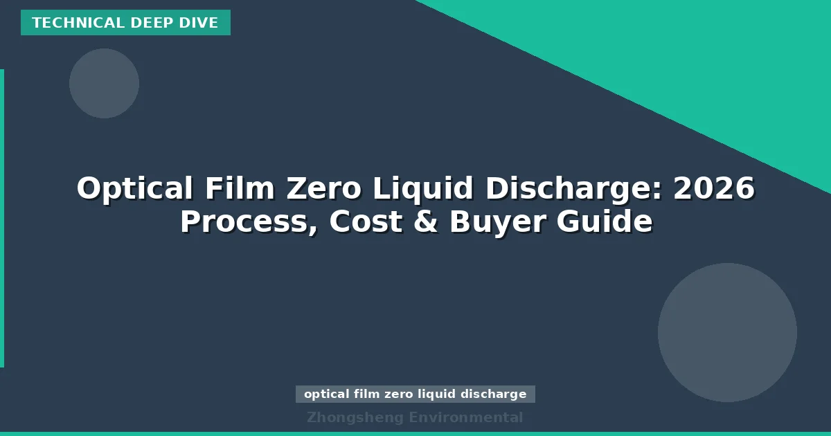 Optical Film Zero Liquid Discharge: 2026 Process, Cost & Buyer Guide