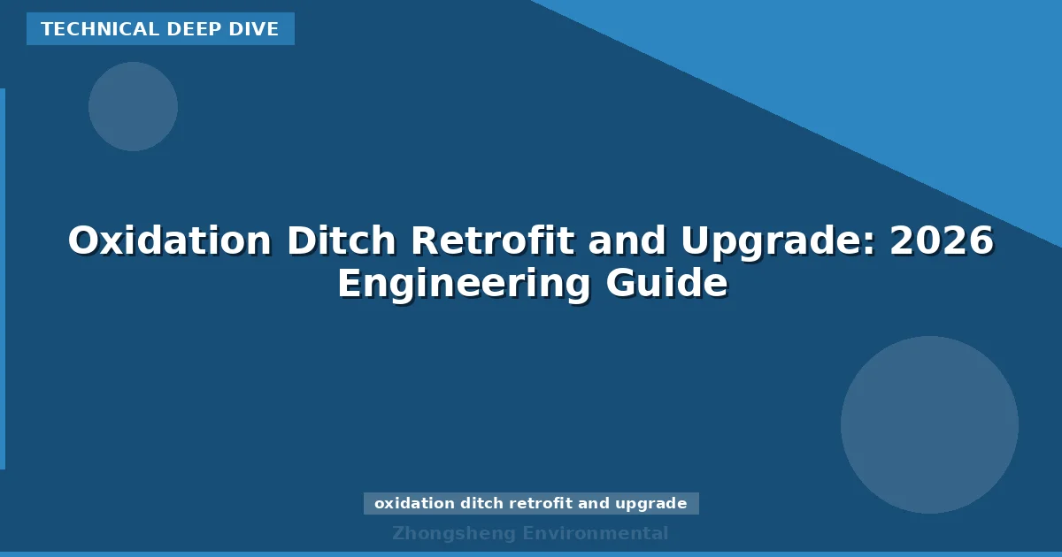 Oxidation Ditch Retrofit and Upgrade: 2026 Engineering Guide