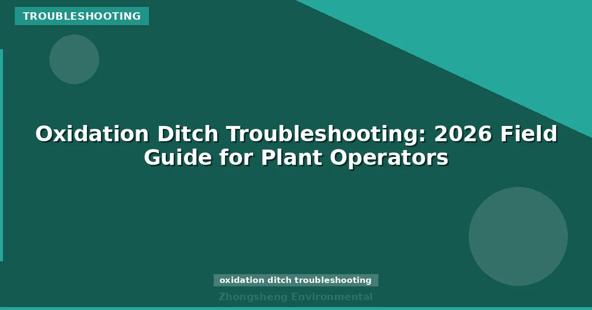 Oxidation Ditch Troubleshooting: 2026 Field Guide for Plant Operators