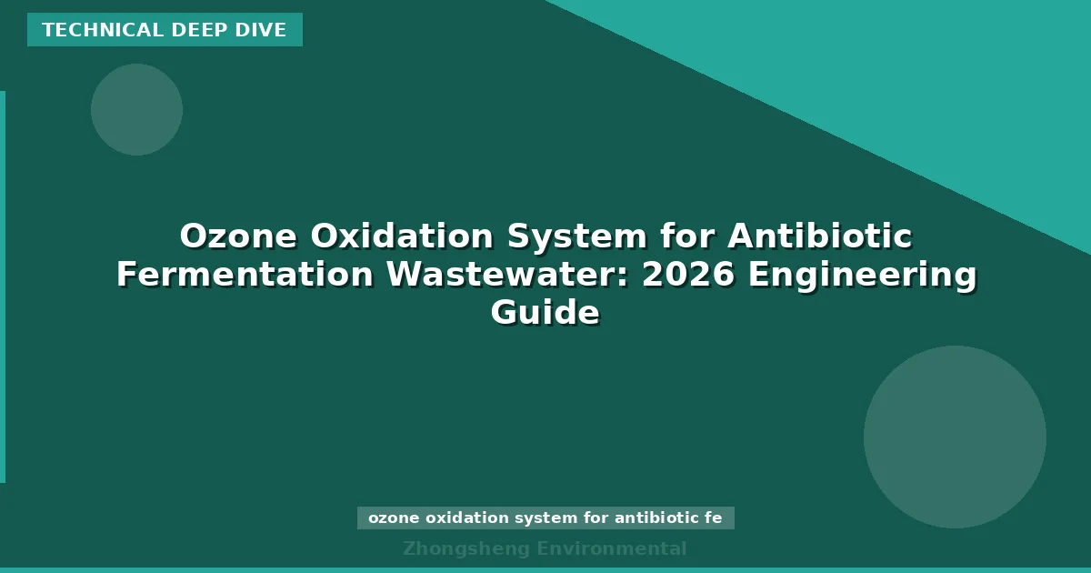 Ozone Oxidation System for Antibiotic Fermentation Wastewater: 2026 Engineering Guide