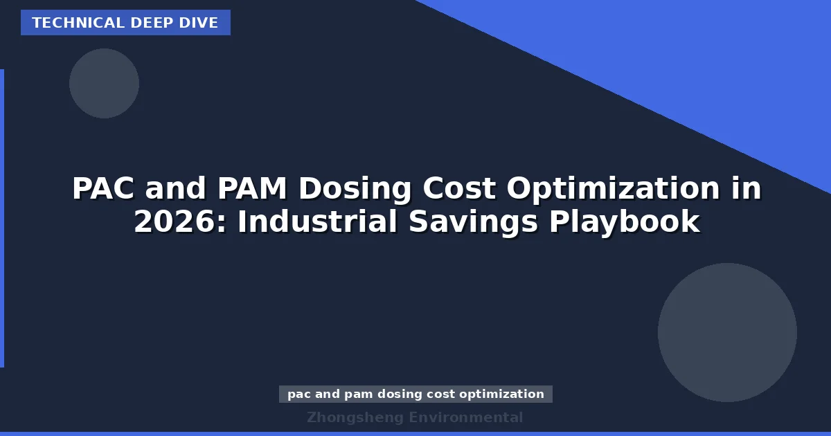 PAC and PAM Dosing Cost Optimization in 2026: Industrial Savings Playbook