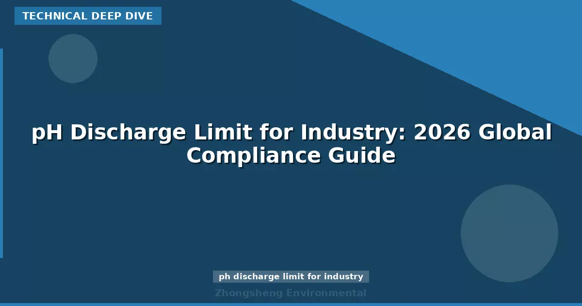 pH Discharge Limit for Industry: 2026 Global Compliance Guide
