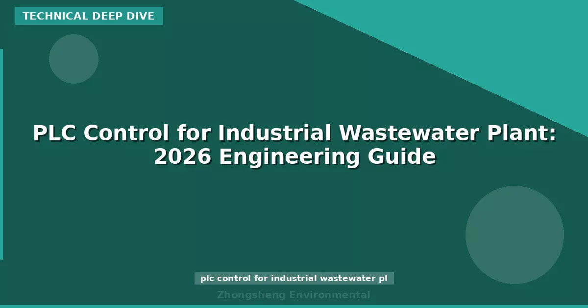 PLC Control for Industrial Wastewater Plant: 2026 Engineering Guide