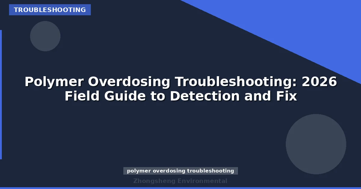 Polymer Overdosing Troubleshooting: 2026 Field Guide to Detection and Fix