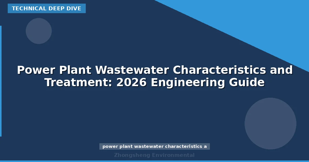 Power Plant Wastewater Characteristics and Treatment: 2026 Engineering Guide