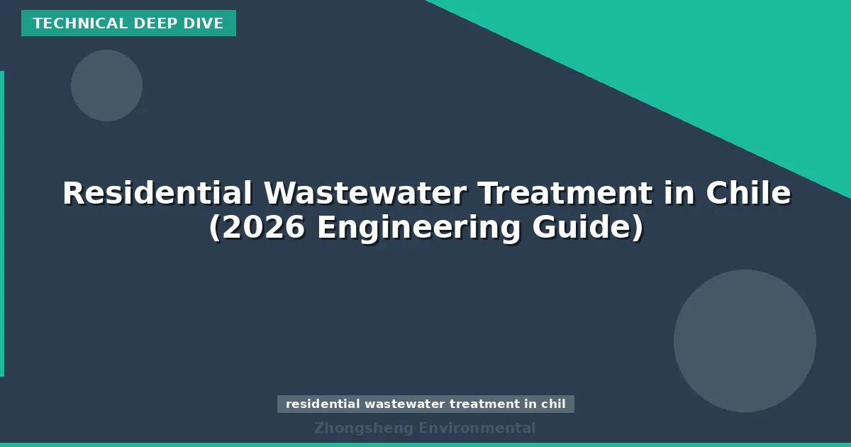Residential Wastewater Treatment in Chile (2026 Engineering Guide)