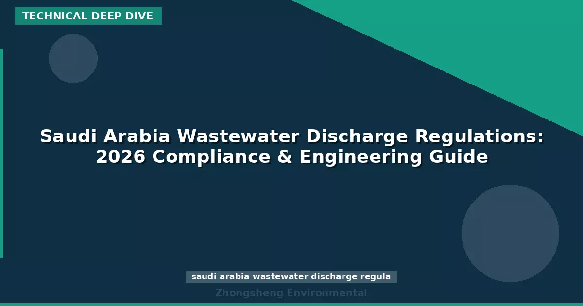 Saudi Arabia Wastewater Discharge Regulations: 2026 Compliance & Engineering Guide