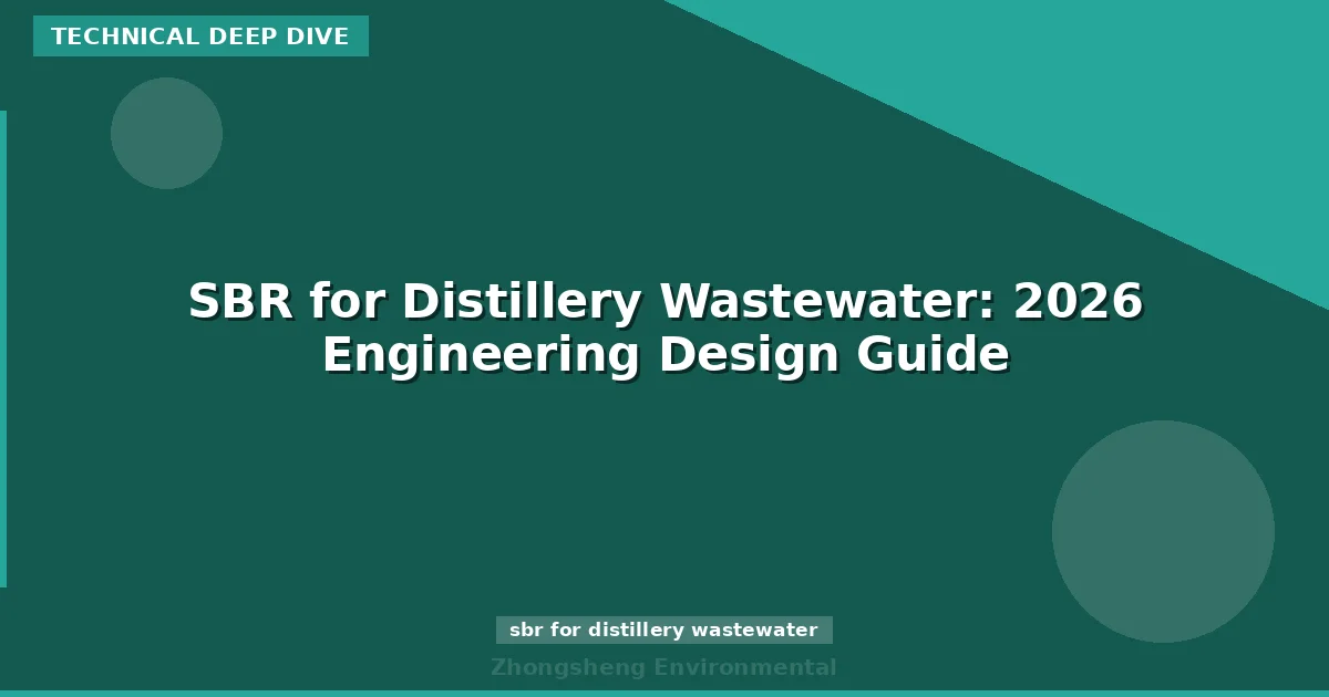 SBR for Distillery Wastewater: 2026 Engineering Design Guide
