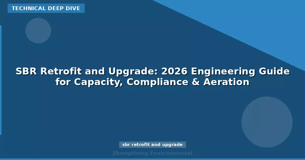 SBR Retrofit and Upgrade: 2026 Engineering Guide for Capacity, Compliance & Aeration