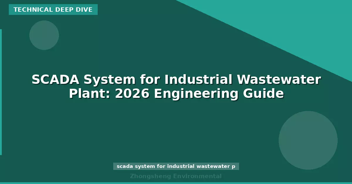 SCADA System for Industrial Wastewater Plant: 2026 Engineering Guide